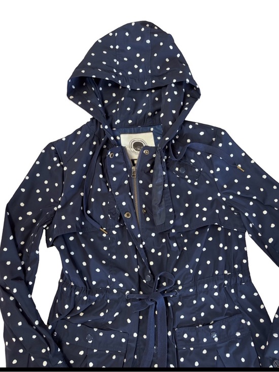Anthropologie Jackets & Blazers - Anthropologie Daughters Of The Liberation Navy Polka Dot Rain Jacket Size 8 EUC